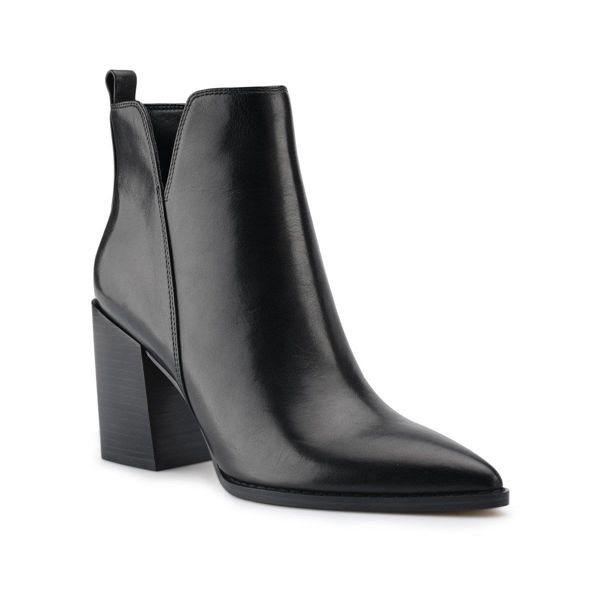 Nine West Birds Block Heel Black Ankle Boots | Ireland 41M99-9Z55